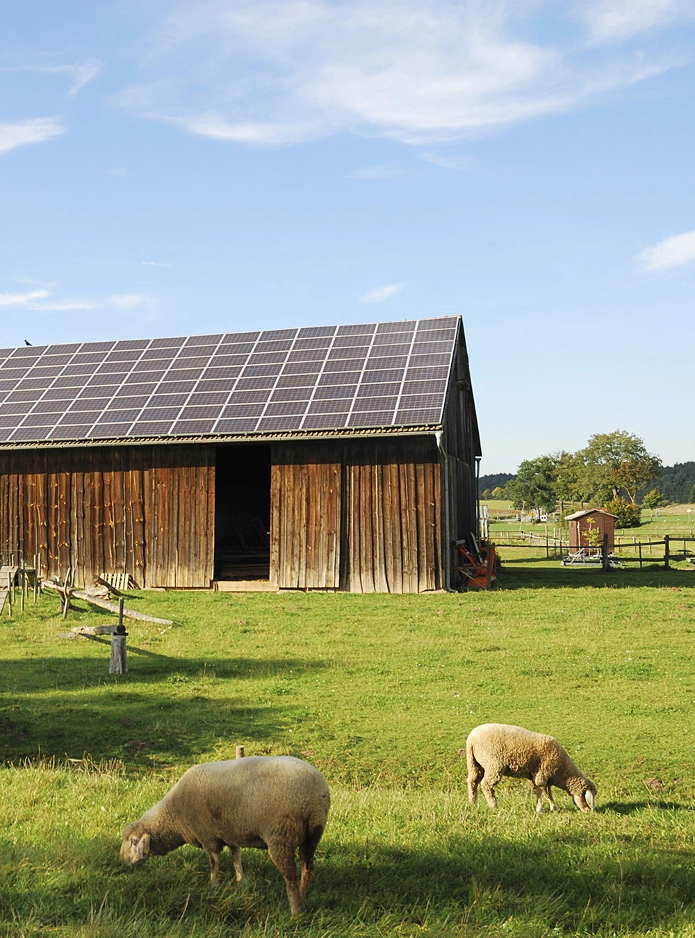 PV-Anlage auf Scheunendach
